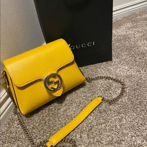 Brand new, Yellow Gucci handbag. Crossbody & shoulder bag